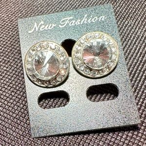 Rhinestone competition earrings